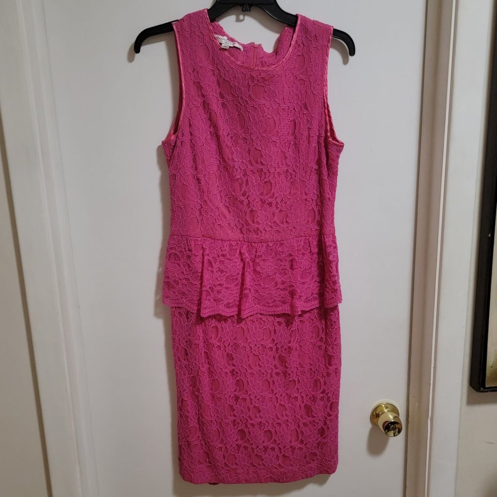 Evan Picole Women's Lace Midi Sleveless Size 10 Dress - Picture 1 of 4